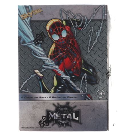 spider man metal blaster box|skybox metal universe spider man.